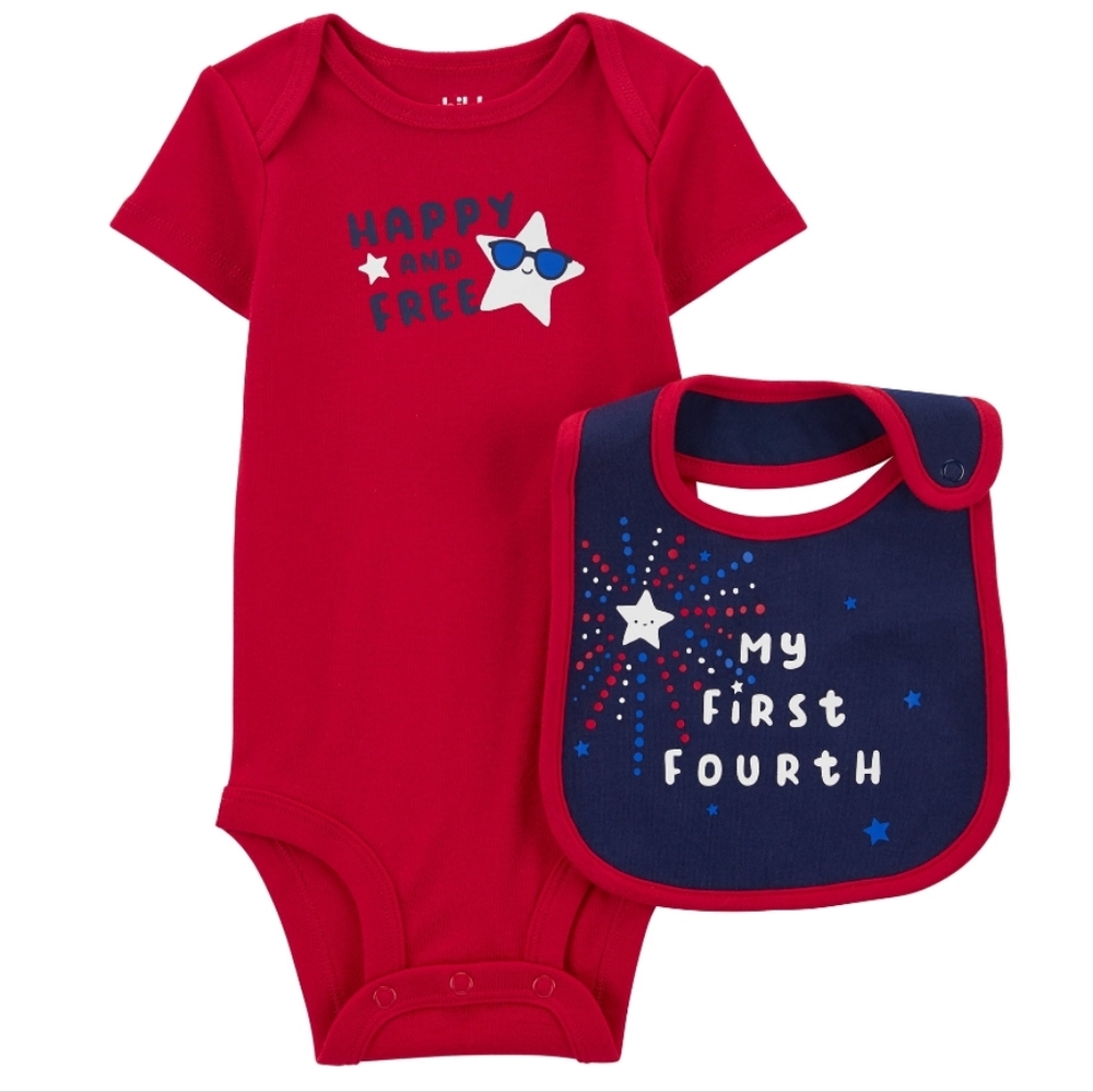 My First 4th of July bib and onsie